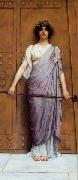 John William Godward At the Gate of the Temple Spain oil painting artist